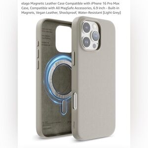 ELAGO MagSafe-Compatible Vegan Leather iPhone Case - 16 Pro Max